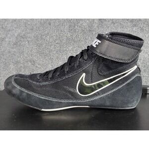 Nike SpeedSweep VII Wrestling Shoes Black White Ankle Support Mens Size‎ 12 Gym